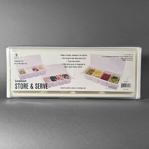 4 Compartment "Store and Serve" Condiment Storage